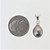 14K White Gold Tear Drop Tahitian Pearl APP .10ct Diamond Accent Pendant
