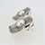 Hagit Gorali Sterling Silver Circular Stamped with Pearl Earrings