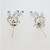 Relios Sterling Silver Scallop Hoop with Dangles Earrings