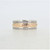Camelot Two Tone Geometric Design 2.0cttw Diamond Accented Eternity Band Size 7