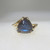 10K Yellow Gold Triangular Labradorite Fashion Ring Size 6