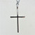 14K White Gold 3/8cttw Round Brilliant Diamond Accented Cross Pendant