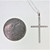 14K White Gold 3/8cttw Round Brilliant Diamond Accented Cross Pendant 18" Necklace