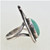 Sterling Silver Native Turquoise Teardrop Size 5 Ring