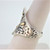 Sterling Silver 18K Ring with Floral Designs Size 7