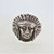 Sterling Silver Indian Headdress Ring Size 11 3/4