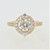 14K Yellow Gold .80ct Round Diamond Vintage Inspired Engagement Ring Size 6.25