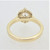 14K Yellow Gold .80ct Round Diamond Vintage Inspired Engagement Ring Size 6.25