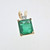 14K Yellow Gold APP 1ct Emerald Diamond Chip Accent Pendant
