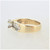 14K Y Gold APP .75ct Princess Cut Diamond Baguette Accented Engagement Ring Sz 7.5