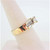 14K Y Gold APP .75ct Princess Cut Diamond Baguette Accented Engagement Ring Sz 7.5
