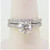 14K White Gold 1.01ct Round Diamond Engagement Soldered Wedding Set Sz 6