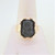 10K Yellow Gold Onyx Cameo Mens Ring Size 11.5