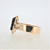 10K Yellow Gold Onyx Cameo Mens Ring Size 11.5