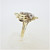 14K Y Gold APP 1/2cttw Diamond Accented Contemporary Design Ring Sz 7.25