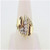 14K Y Gold APP 1/2cttw Diamond Accented Contemporary Design Ring Sz 7.25