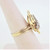 14K Y Gold APP 1/2cttw Diamond Accented Contemporary Design Ring Sz 7.25