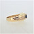 18K Y Gold Oval Sapphire Diamond Accented Fashion Ring Size 6.75
