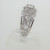 14k White Gold .89ct Diamond Floral Cutout Pattern Fashion Ring Size 6 3/4