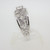 14k White Gold .89ct Diamond Floral Cutout Pattern Fashion Ring Size 6 3/4