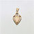 14K Yellow Gold Pear Shaped Opal Diamond Chip Accent Pendant