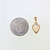 14K Yellow Gold Pear Shaped Opal Diamond Chip Accent Pendant