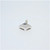 18K White Gold APP .50ct Princess Cut Sapphire APP 1/4cttw Diamond Accented Pendant