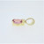 14K Yellow Gold Oval Pink Tourmaline APP 1/10ct Diamond Accented Pendant