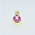 14K Yellow Gold Oval Pink Tourmaline APP 1/10ct Diamond Accented Pendant