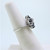 Tru-Blu 14K White Gold Sapphire Diamond Cluster Fashion Ring Size 5.5