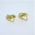 Jose Hess 18K Yellow Gold APP 3.0ctw Round Diamond Cluster French Clip Earrings