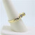 14K Yellow Gold APP .80ct Round Brown Diamond Twisted Band Channel Set Statement Ring Sz 8