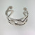 Sterling Silver Modernist Style Cuff Bracelet