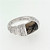 Judith Ripka Smokey Quartz Sterling Silver CZ Ring
