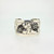 Sterling Silver Grape Cluster Design Cuff Bracelet