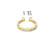 14K Yellow Gold .25 TDW Diamond Chain Link Ring Size 7