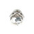 14K White Gold  3.7 KT Oval Emerald 2.24 TDW Diamond Halo Ring Size 6.5