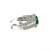 14K White Gold 1.16 KT Oval Emerald 1.68 TDW Diamond Halo Ring Size 6.25