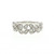 14K White Gold with .50 TDW Diamond Floral/Vine Ring Size 7