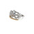 14K White and Yellow Gold with .50 TDW Diamond Stacked Fashion Ring Size 6.75