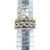 14K White Yellow and Rose Gold with .90 KT TDW Diamond Stacked Fashion Band Size 6