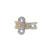 14K Yellow Gold with .50 TDW Diamond Cocktail Tie Ring Size 6