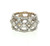 18K White Gold with 3.00 TDW Diamond Woven Band Size 7