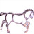Sterling Silver Large Horse Outline Brooch