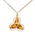 10K Black Hills Gold Landstrom 3 Leaves Pendant with 18" GF Chain Necklace