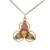 10K Black Hills Gold Landstrom 3 Leaves Pendant with 18" GF Chain Necklace