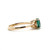 14K Yellow Gold Tourmaline Diamond Ring Size 6.5