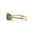 14K Yellow Gold Tourmaline Diamond Ring Size 6.5