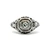 Vintage 18K Filigree APP 0.10ct Round Diamond Engagement Ring Size 4.5