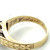 Vintage 14K 2-Tone Gold Engraved APP 0.50ct Euro Diamond Unisex Wedding Ring Size 6.5